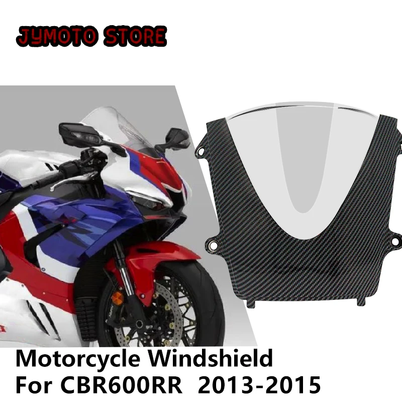 

For Honda CBR600RR 2013-2015 ABS Carbon Fiber Windshield Glass Accessories Motorcycle Windshield Deflector For Honda CBR600 RR