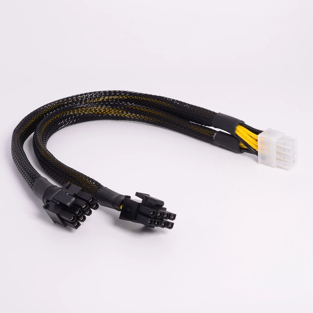 20cm-trancado-y-divisor-gpu-cabo-adaptador-pcie-8-pinos-femea-para-duplo-2x8-pinos-6-2-macho-pci-express-cabo-de-extensao-do-adaptador-de-alimentacao