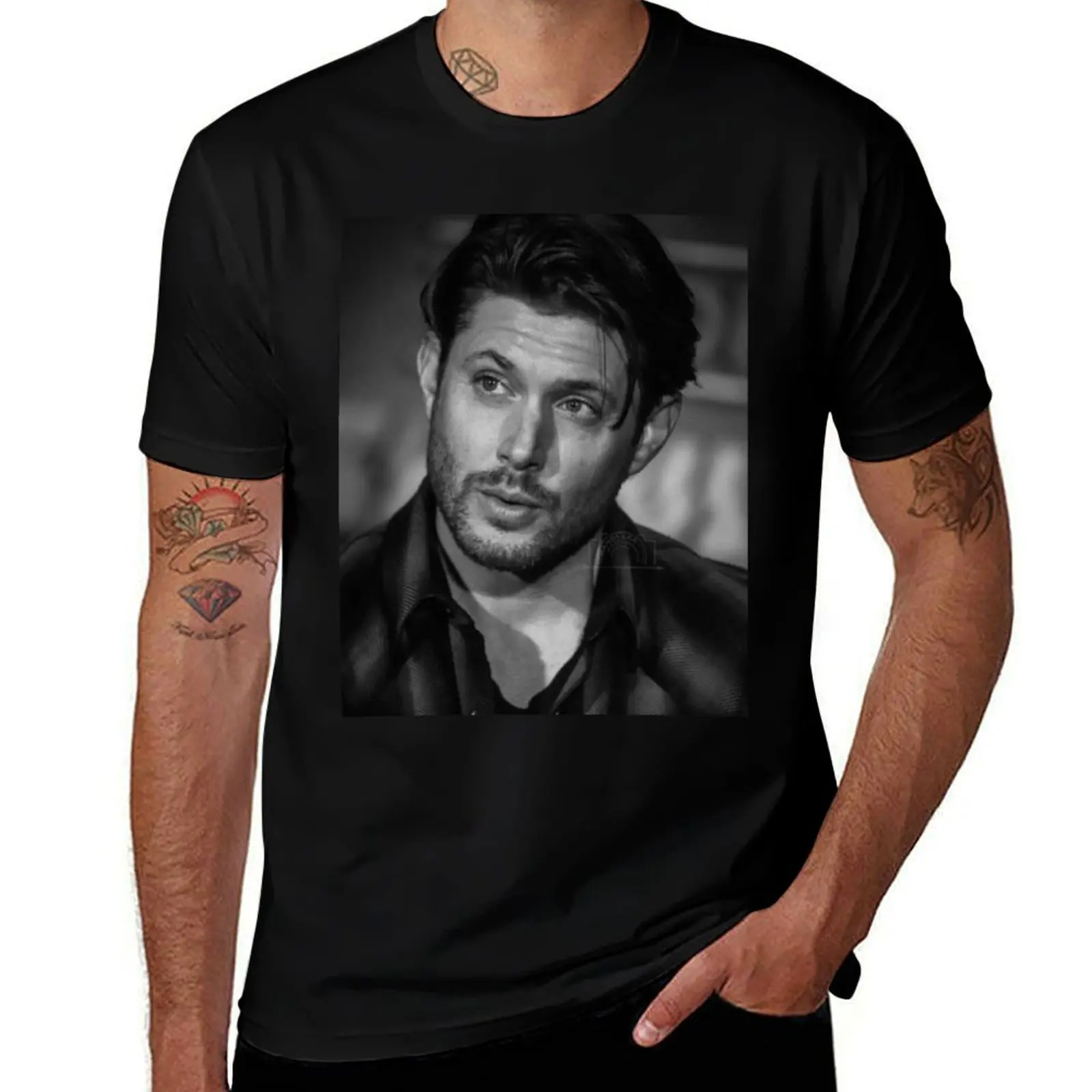 

B&W JENSEN A. T-Shirt anime t shirts oversize man t shirts graphic men t shirt cotton 100% T-shirt