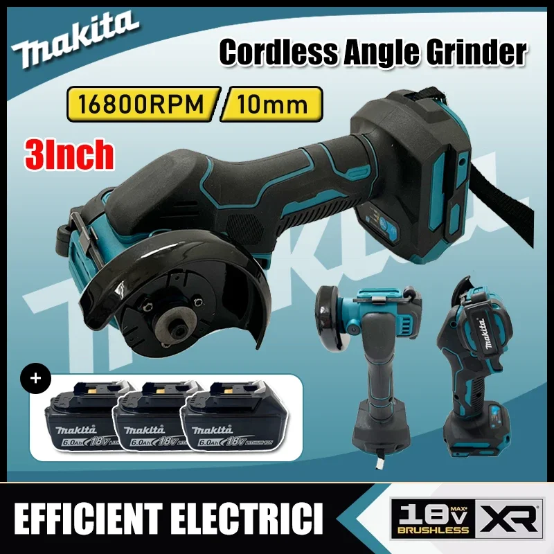

Makita Cordless Angle Grinder 3 Inch Angle Grinder Cordless 3 Inch Electirc CUT OFF Tool Cutting Circular Saw Power Tool