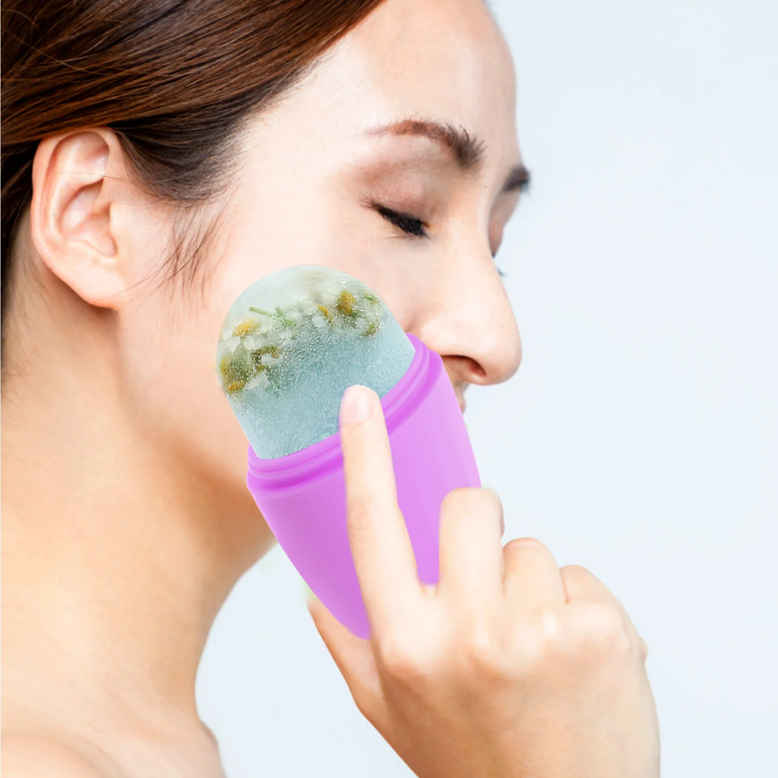 

Silicone Face Skincare Tool Eye Puffiness Relief Facial Massage Compact Lightweight Durable For Face Eye Ice Facial