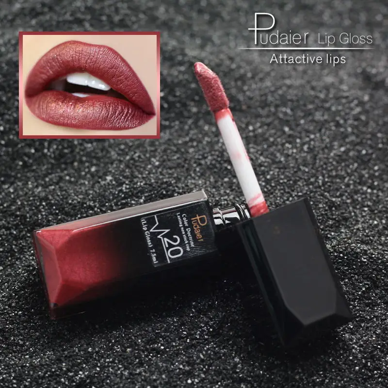 Pudaierd Multi-color matte Mist Liquid Mouth Red Lip Gloss Long-lasting easy Color waterproof lift Color lip glaze