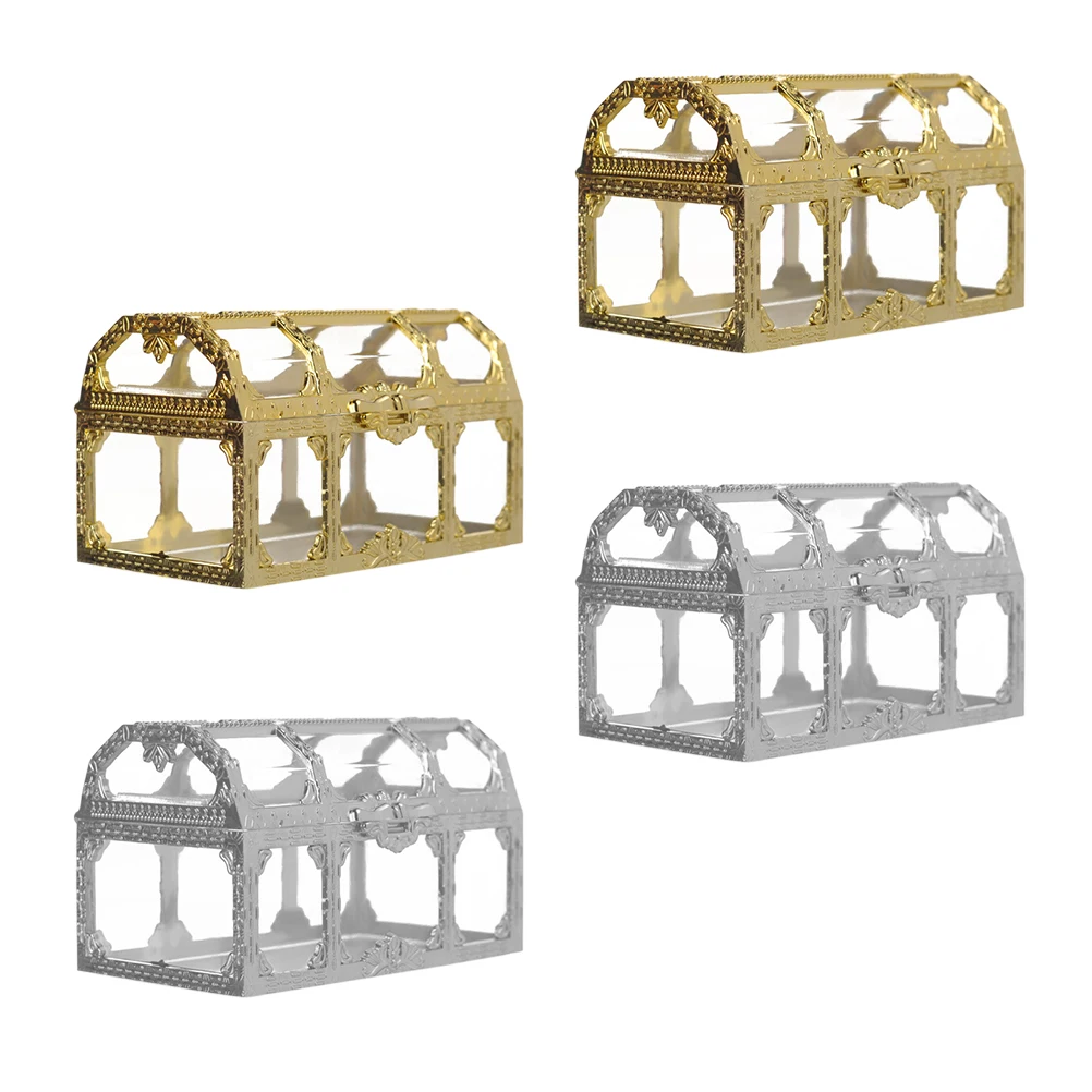 

4Pcs Creative Candy Boxes Stylish and Lightweight Gift Containers for Weddings Parties Favors Holiday Decor Multi Function Case