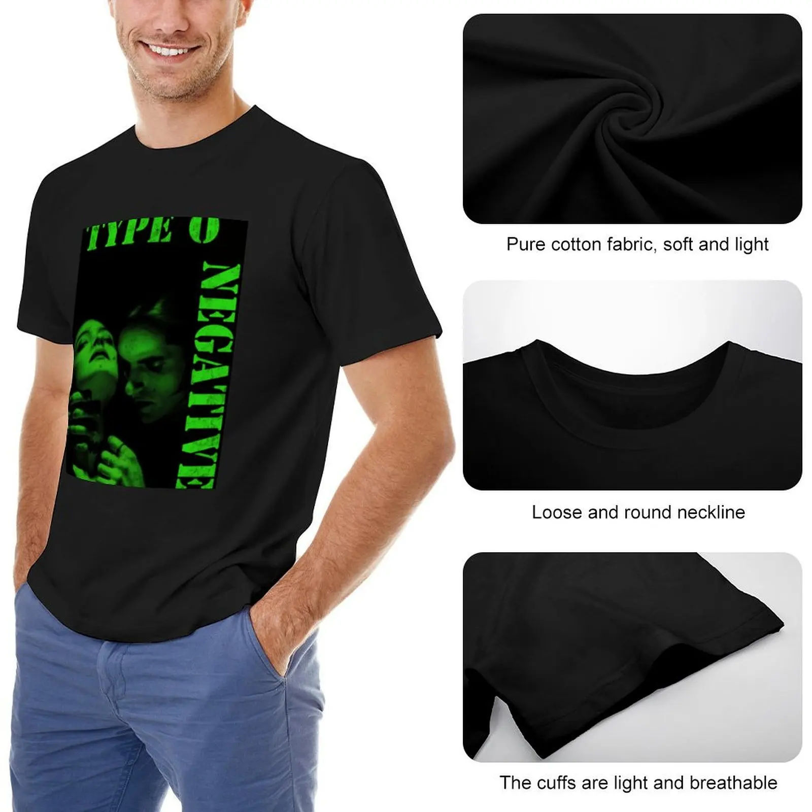 Type O Negative T-Shirt cheap stuff oversized graphic tee shirts graphic boys whites Men's t-shirt image 5