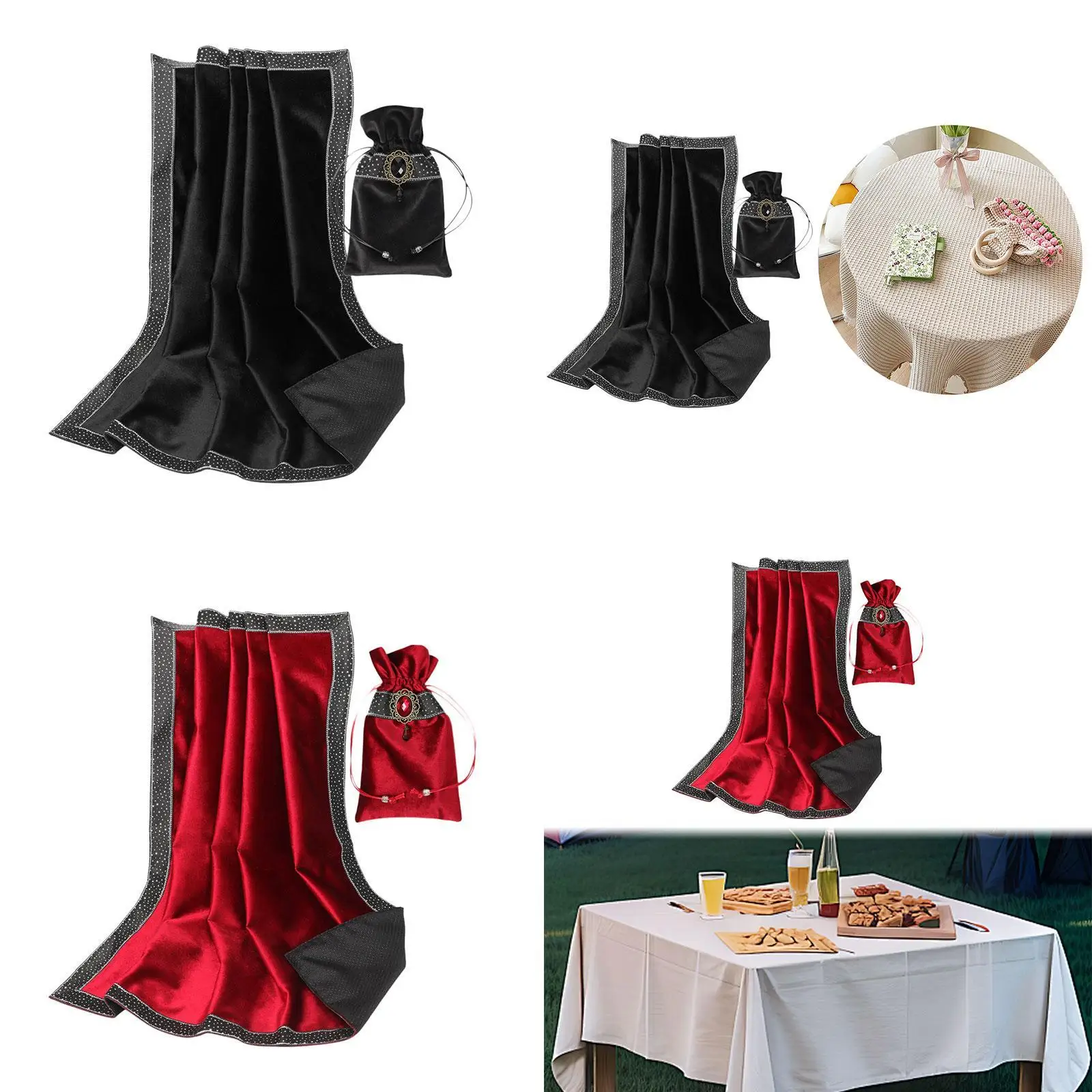 

Board Game Accessories Tarot Cloth Set for Home Decor Tarots Enthusiasts