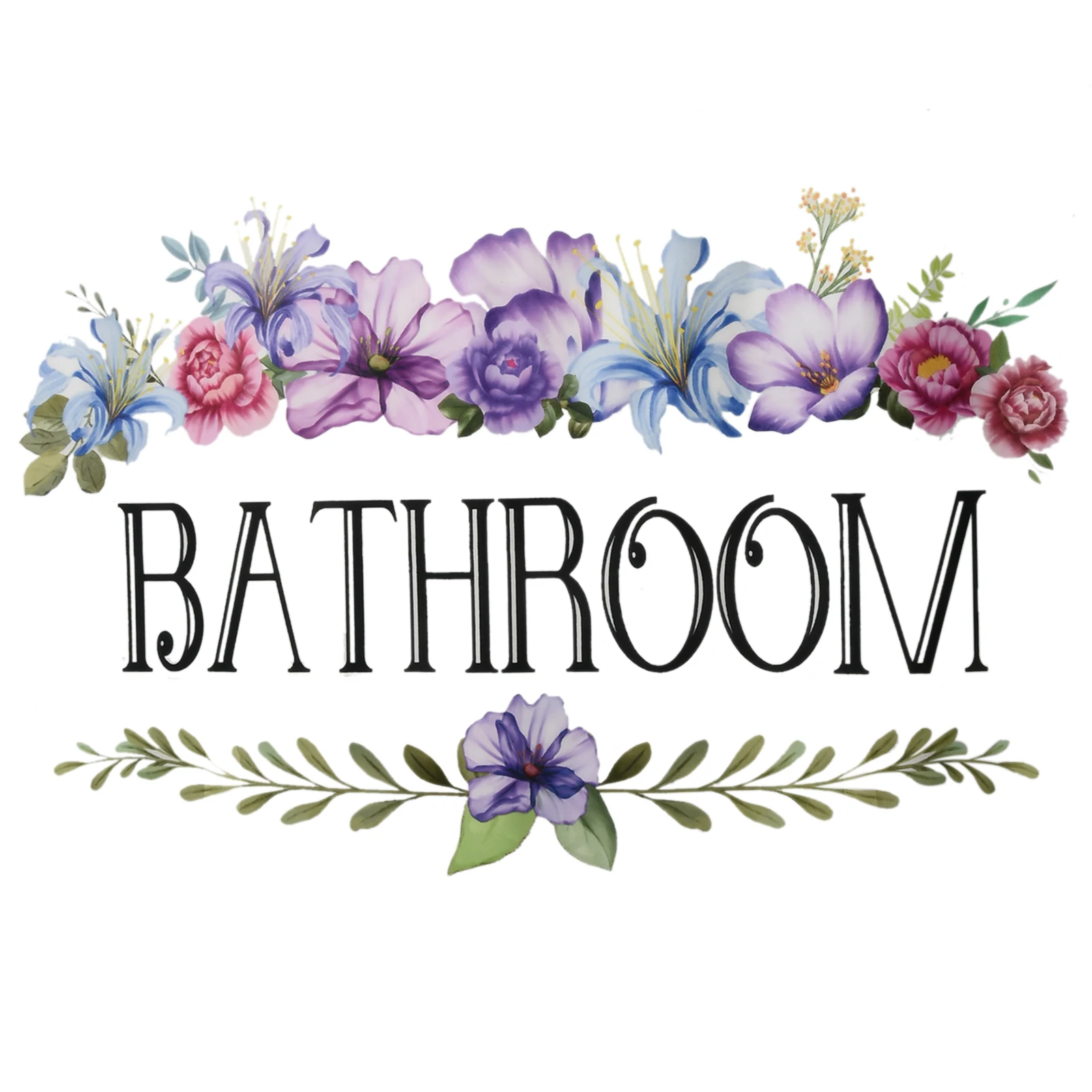 Decor Bathroom Bathroom Vinyl Wall Sticker Wardrobes Kindergartens Waterproof Library Mirrored Plastic Objects