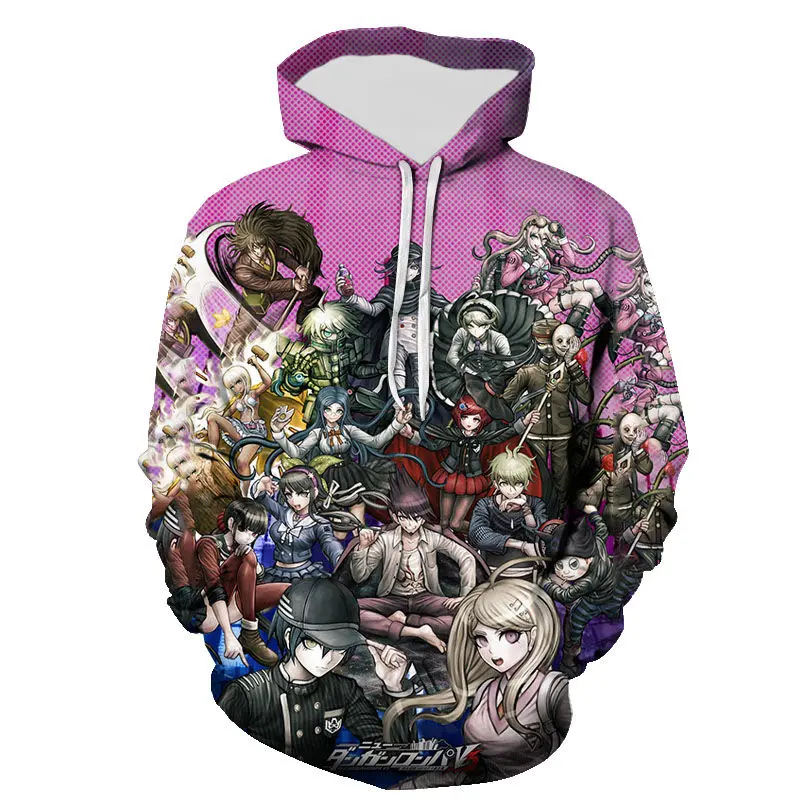 Nieuwe Mode Danganronpa Mode Hoodies Mannen Vrouwen Kinderen Sweatshirts 3d Geprint Pullover Streetwear Jongen Meisje Kinderen Casual Tops