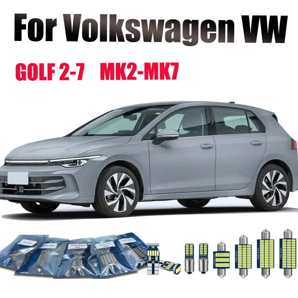 

Car Interior LED Light For Volkswagen VW GOLF 2 3 4 5 6 7 MK2 MK3 MK4 MK5 MK6 MK7 Accessories Canbus Indoor Lamp Bulbs Kit
