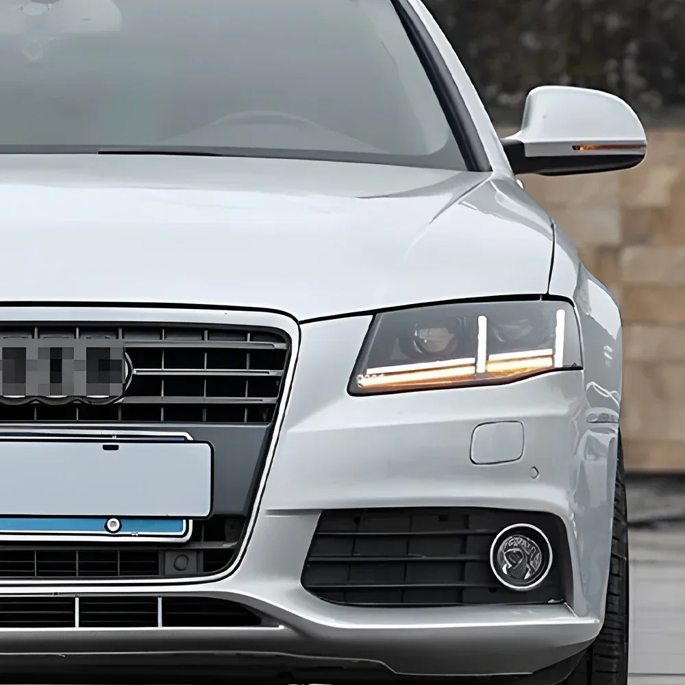 

Для Audi A4 A4L RS4 S4 B8 2009-2012 Высококачественные светодиодные автомобильные фары в сборе, обновленная двойная линза проектора, автомобильные фары, аксессуары