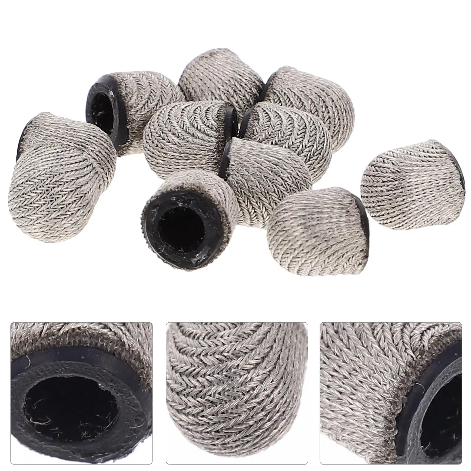 10 Pcs Conductive Fiber Capacitor Tip Capacitive Pen Tips Silver Nibs Touch Screen Stylus Replacement Tips Durable Various