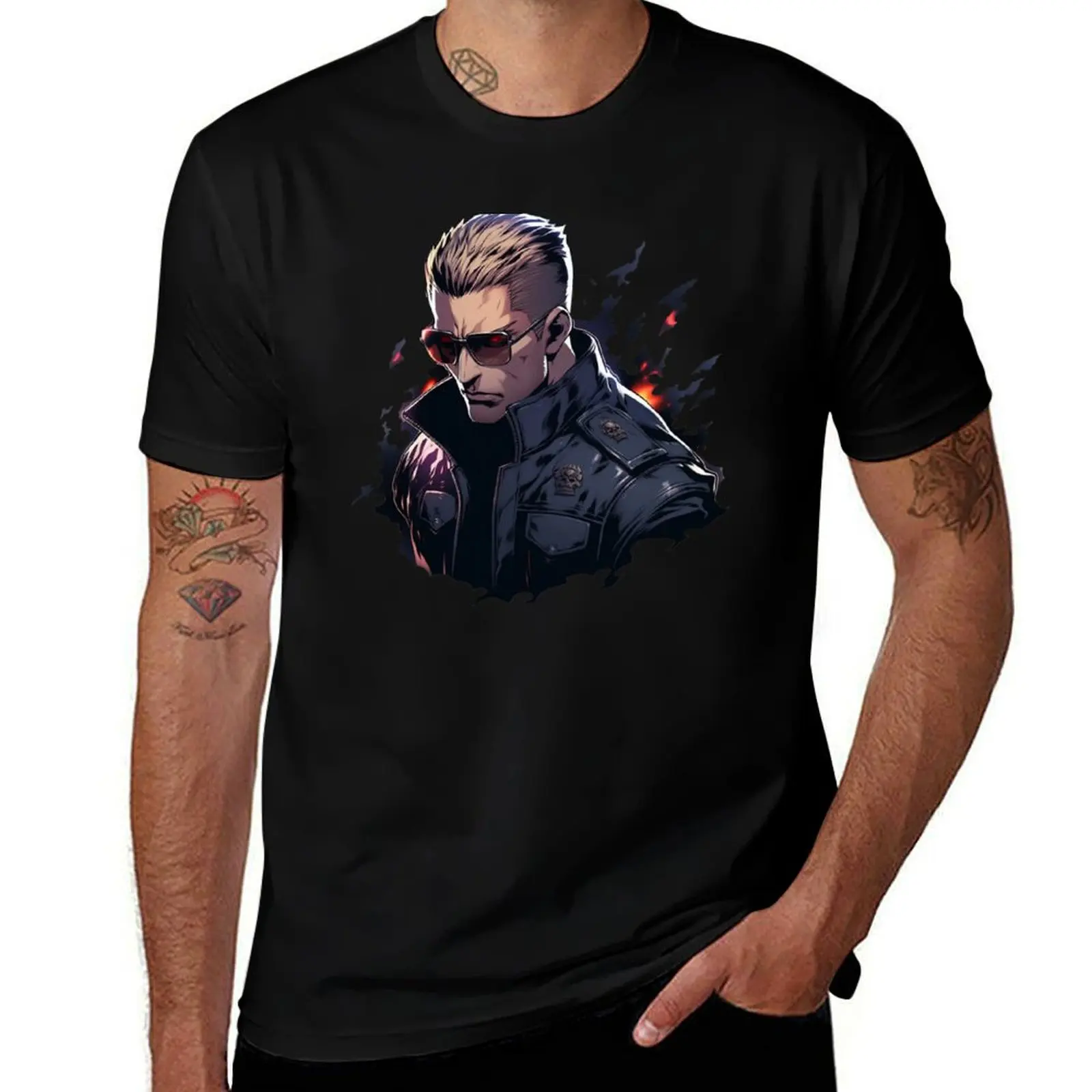 Albert Wesker T-Shirt cotton t shirts high quality T-Shirt