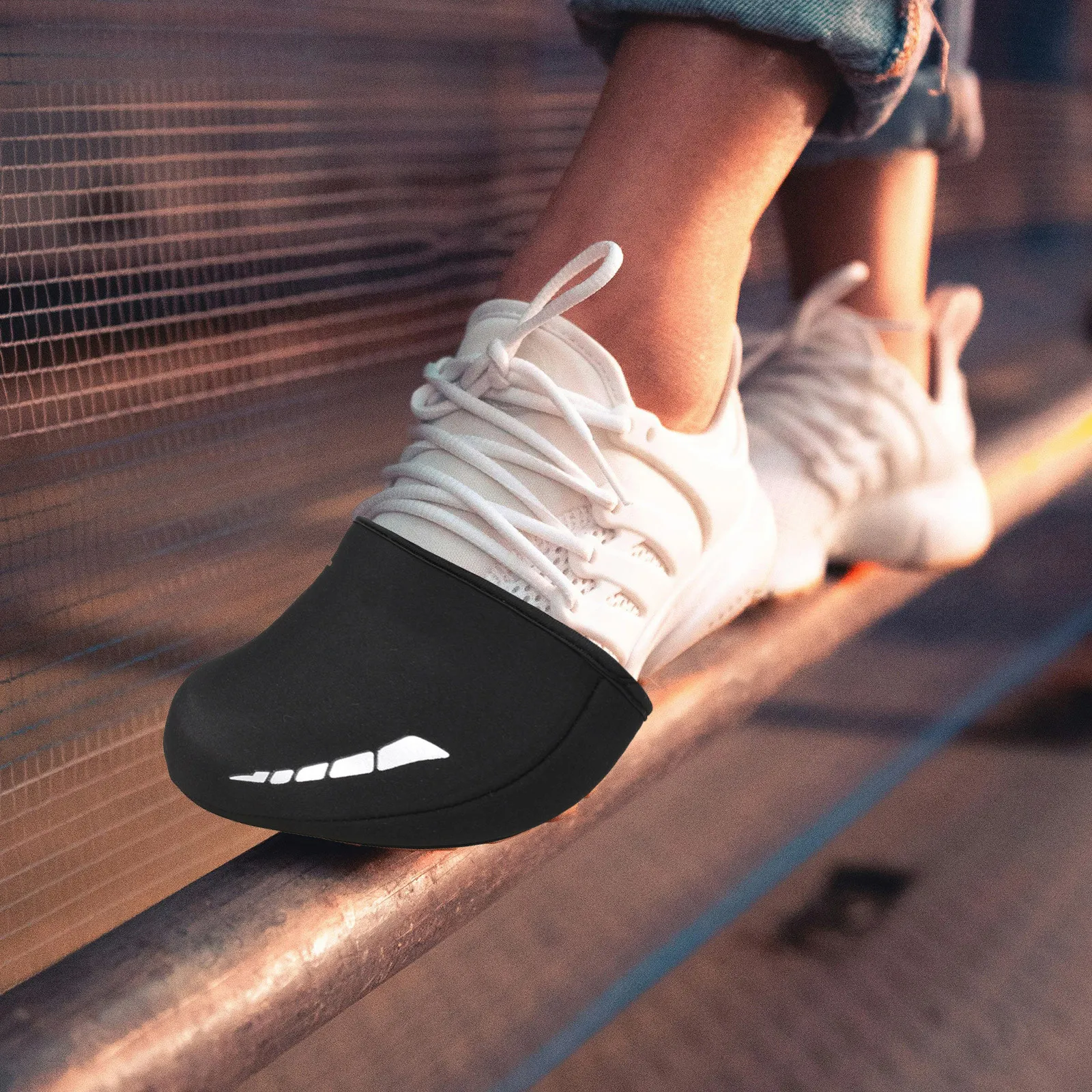 

1 Pair Cycling Shoe Covers Sbr Thermal Windproof Winter Warm Resistant Big Opening Fit Most Shoes Bike Toe Cover