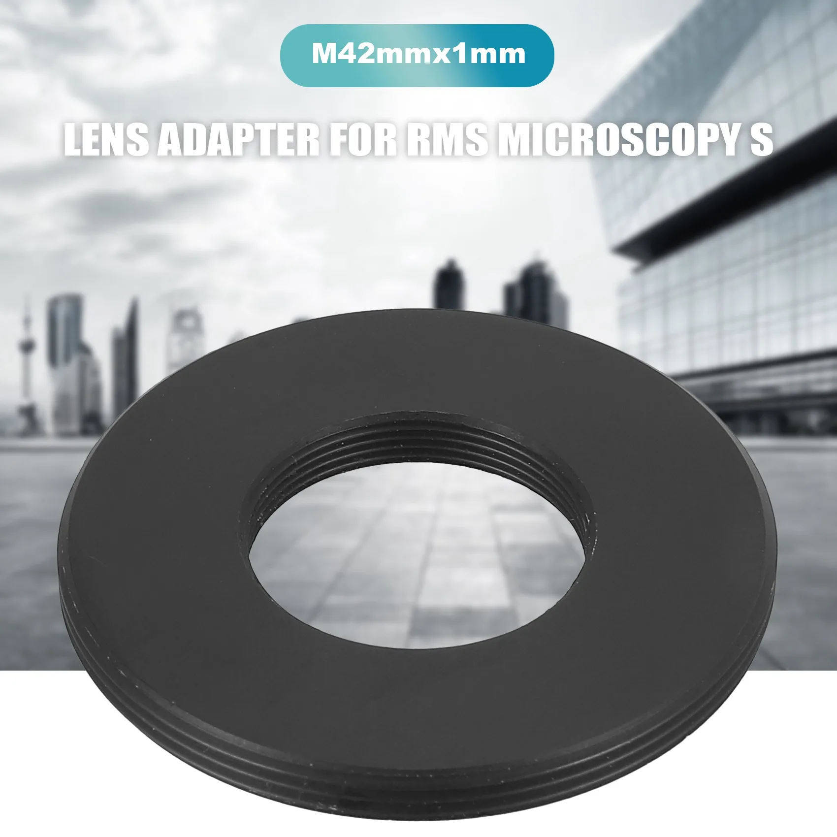 Adaptador de lente A06K RMS (20 mm) para lentes de la sociedad de microscopia RMS a montaje M42 con rosca interior Rms