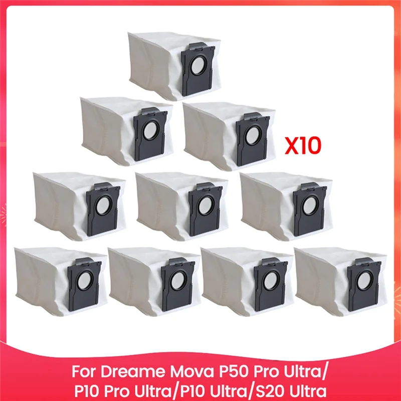 KEOL-bolsa de vacío apta para Dreame Mova P50 Pro Ultra/P10 Pro Ultra/P10 Ultra/S20 Ultra repuestos de aspiradora