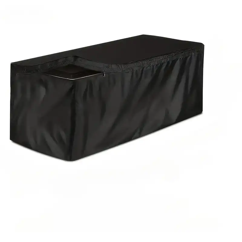 Deck Box Cover Heavy Duty Outdoor Storage Box Cover All Weather Patio Storage Bench Chest Cover Black Garden Deck Box Protector