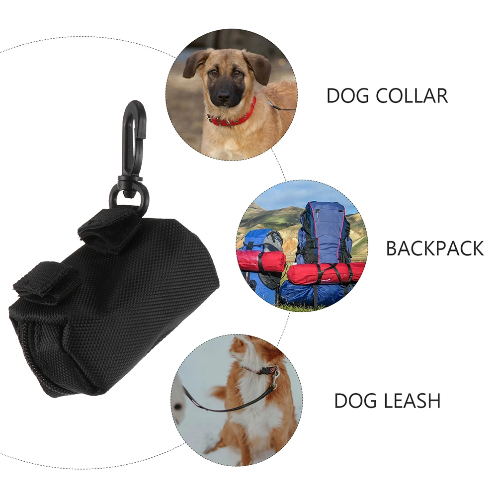 

2pcs Pet Poop Bag Holder Lightweight Oxford Cloth Waste Dispenser Distributor Container Cleaning Supplies Dog Walking