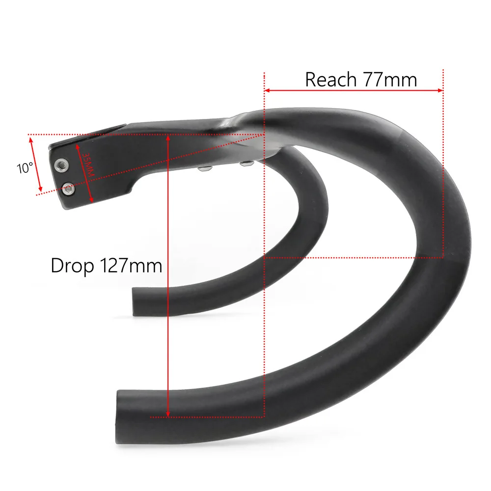 Inner walking track road bicycle carbon fiber one-piece bicycle curved handlebar with code seat washer handlebar accessories