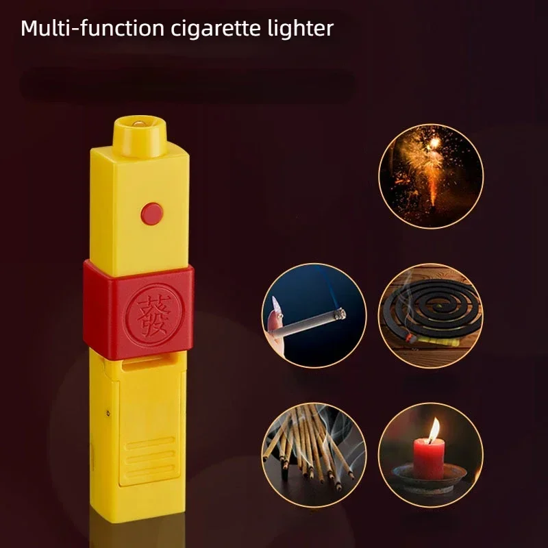 2025 Rechargeable Lighter Tungsten Wire Windproof Creative New Safety Remote Control Ignition Fireworks and Firecrackers Gadgets