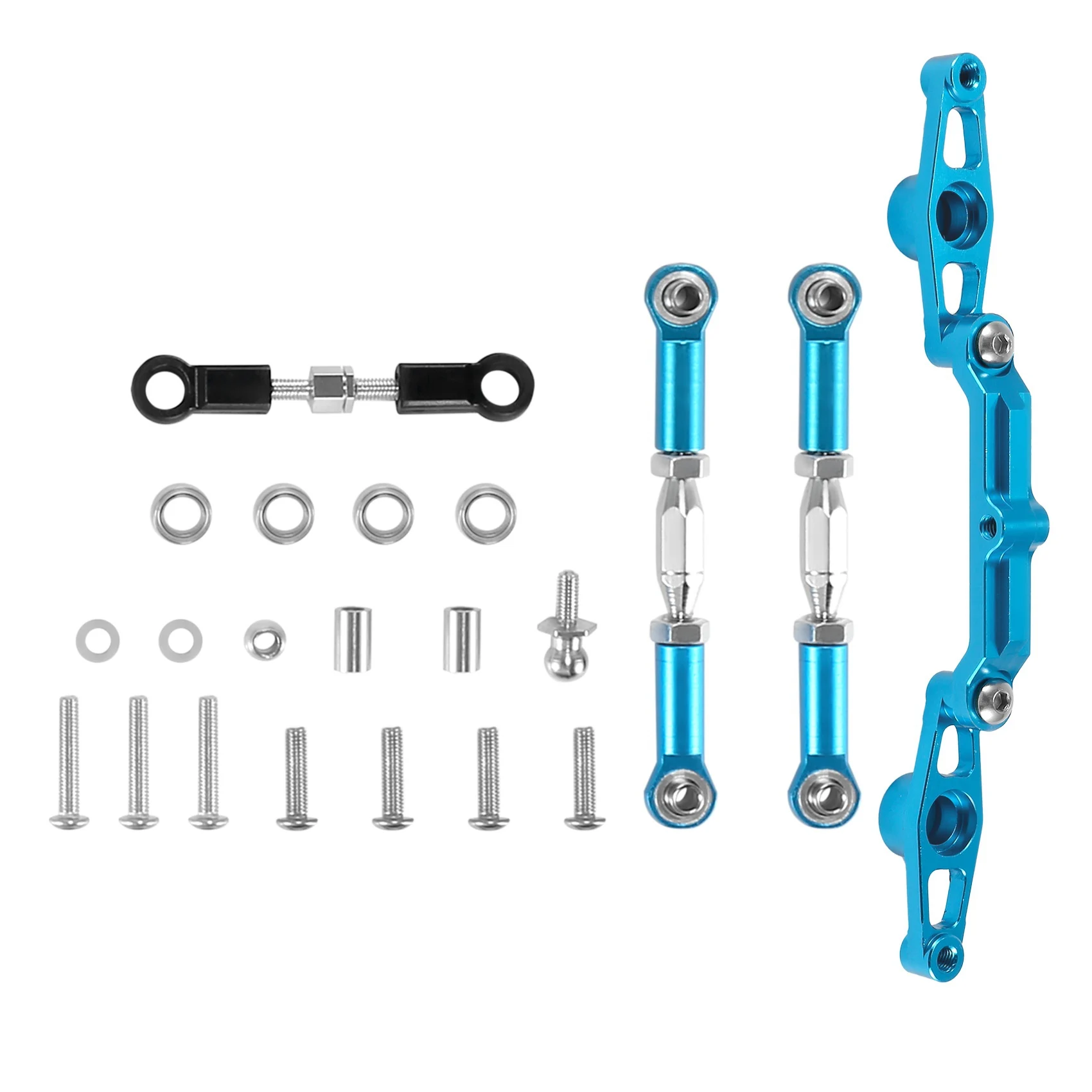 New Aluminum Alloy Ball Bearing Crank Steering Set for Tamiya TT02B TT-02B 1/10 RC Car Upgrade Parts Accessories