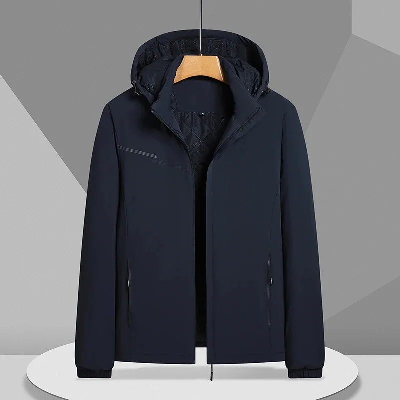 

Thick Warm Casual Parkas Men Winter Fleece Inner Jacket Coats Outwear Jackets Jaquetas Masculina Inverno Hooded Overcoat