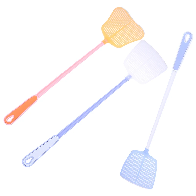 مصيدة ذبابة بلاستيكية منزلية ، مضرب بعوض ، زلاجة يدوية ، قاتل ذباب ، بعوض يزيل بسهولة ، 48x11 ، 1