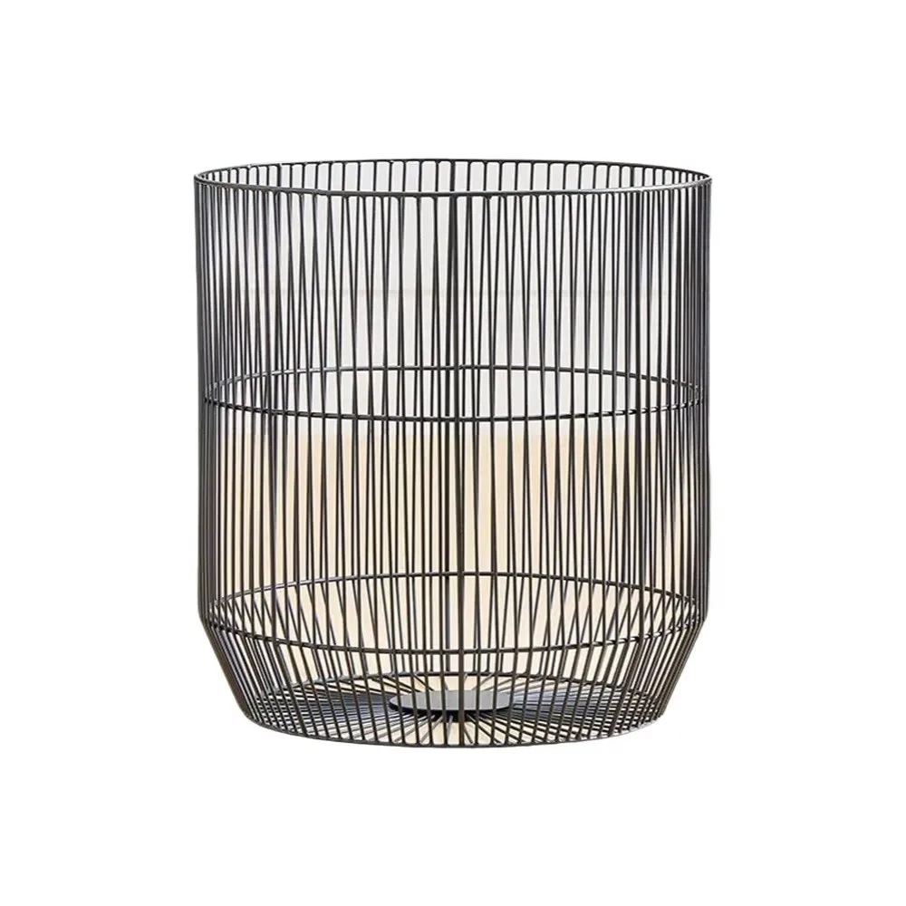 Nordic Luxury Wrought Iron Clothes Basket Household Bathroom Storage Dirty Clothes Basket Elegant Home Decor Iron Work Basket