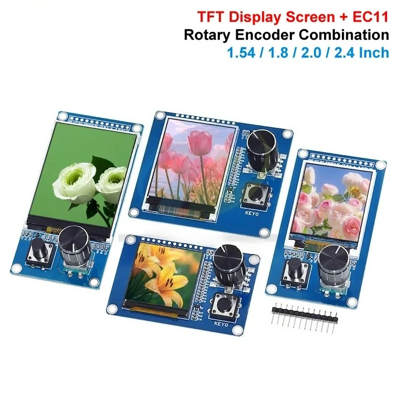 0.96/1.3/1.54/1.8/2.0/2.4 Inch TFT Display Screen With EC11 Rotary Encoder Combination Module SPI Interface LCD Display Screen