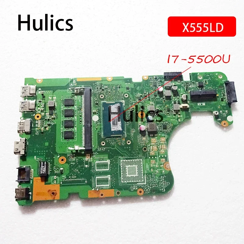 Hulics Used X555LD Laptop Motherboard For ASUS X555LD X555LDB X555LA X555LB X555L X555 SR23W I7-5500U CPU