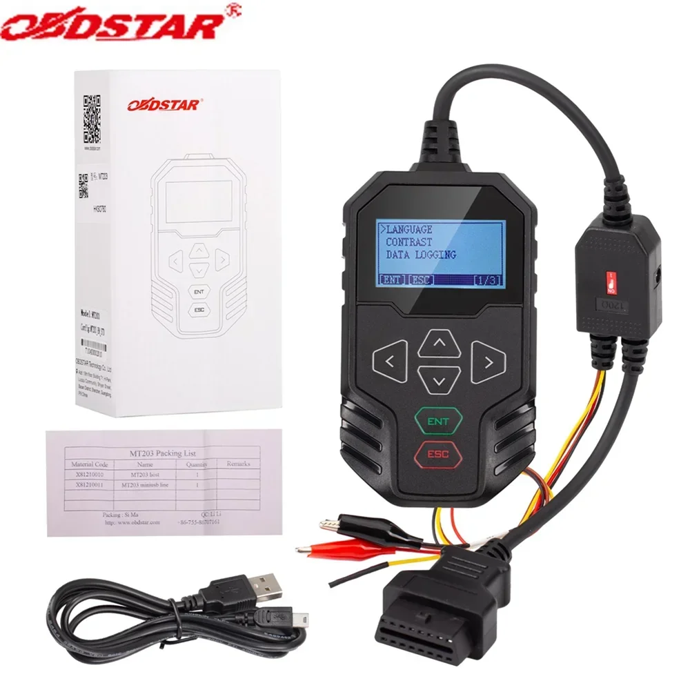 

Newest OBDSTAR MT203 CAN Driver/Gateway Simulator Support CAN Driver & Gateway Simulation In stock