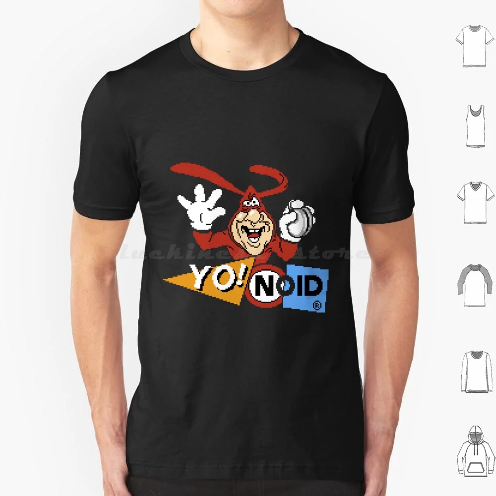 Yo! Noid T Shirt Big Size 100% Cotton Yo Noid Game Retro Nes