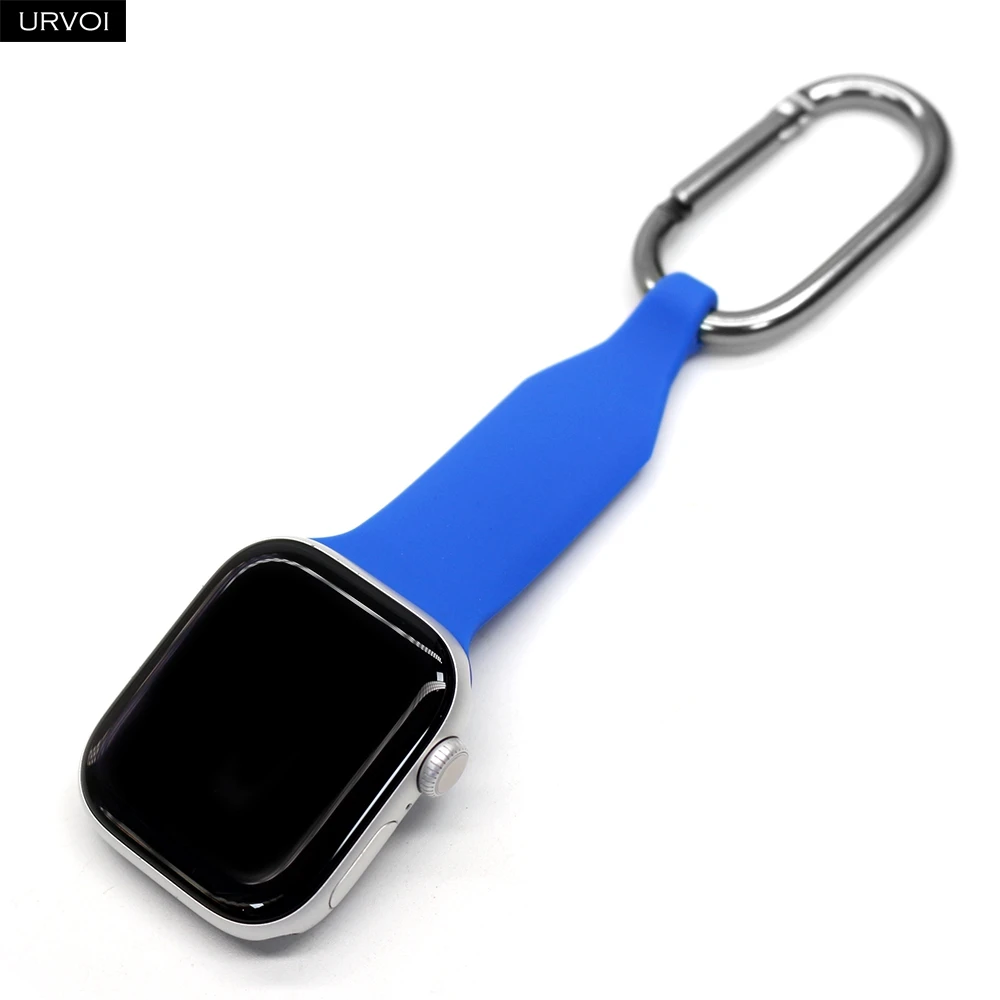 URVOI Doctor strap for Apple Watch Nurse ultra 3 2 series 11 10 9 8 7 SE3 silicone sport band for iWatch metal hanger easy hook