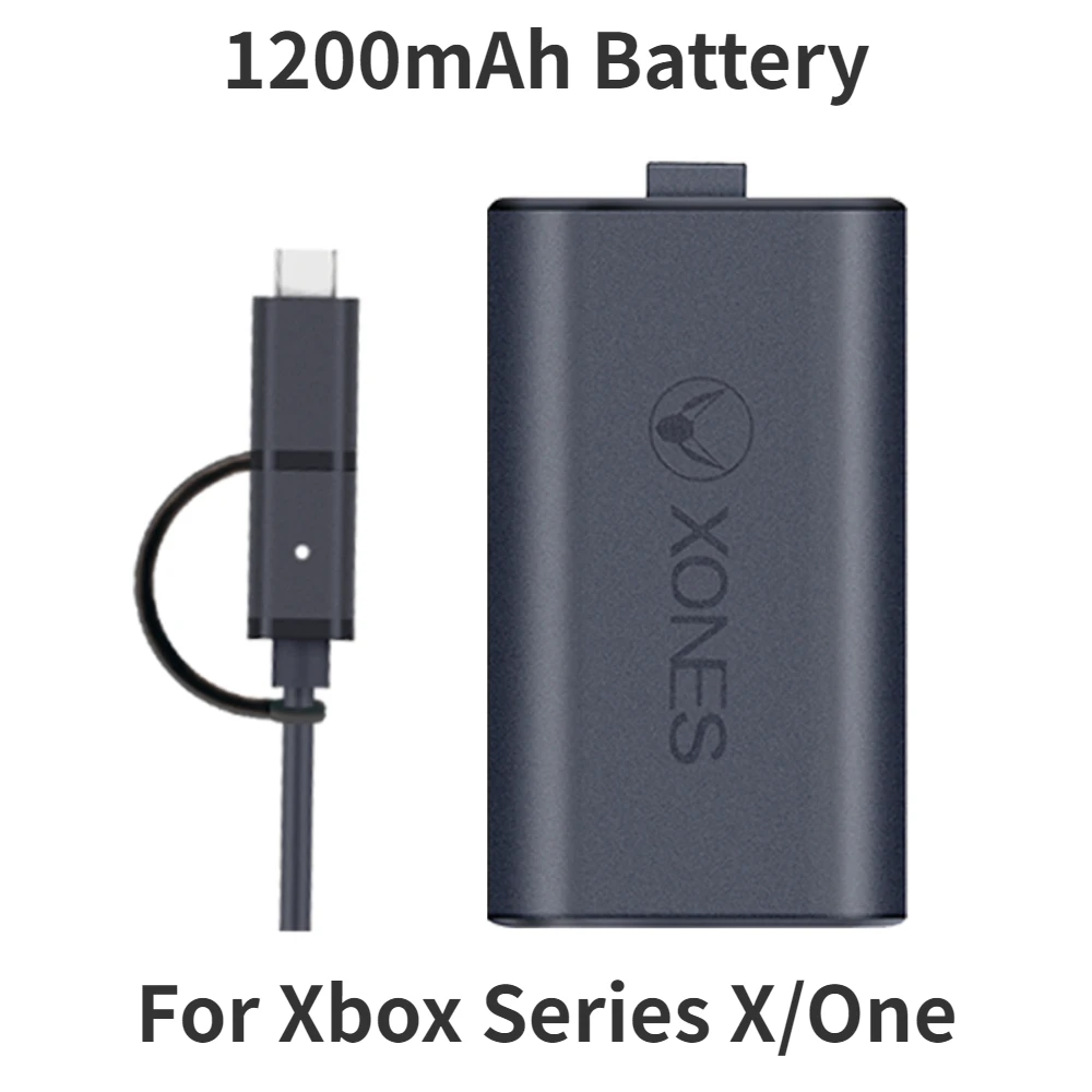 Battery Charging Combination Set for Xbox Controller Battery Pack XBOX One S/X Series Game Gamepad 1200mAh