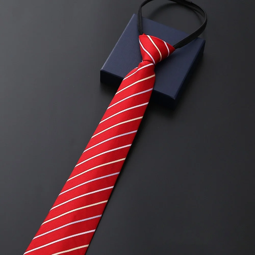 Professionelle Herren-Krawatte mit Reißverschluss, 8 cm, für Business, formelle Anlässe, Arbeit, Mode, Herren-Krawatte für Meetings, Hochzeiten, Alltag. – Detail 25