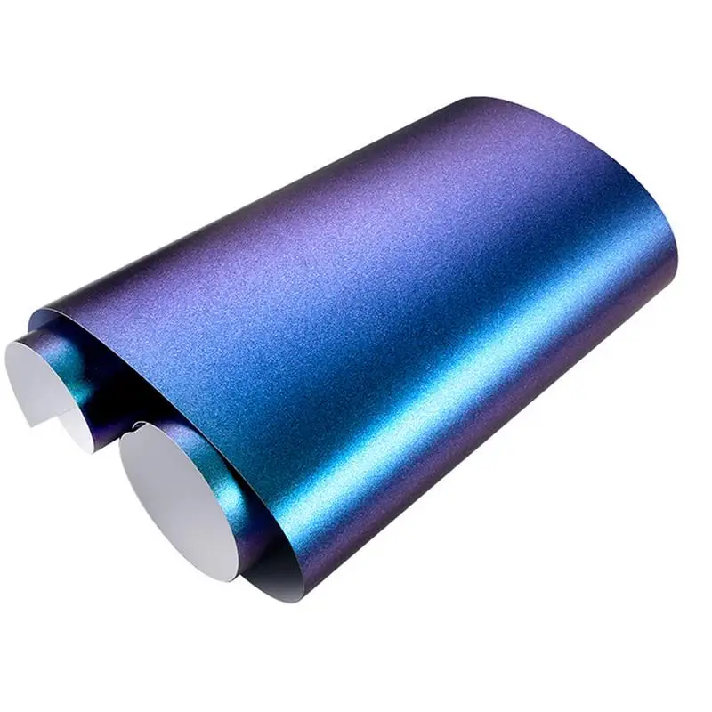 Purple Car Film Self Adhesive Glossy Purple Decorative Film For Car Air Release Car Paint Replacement Film Self Adhesive Car