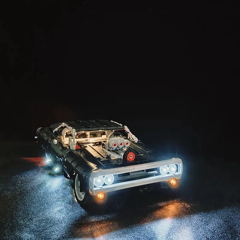 (조명 세트만 포함되지 않음 빌딩 블록) 42111 닷지 충전기 모델 DIY 완구용 라이트 키트