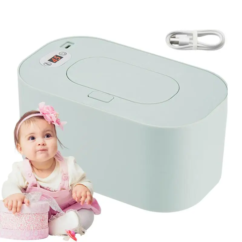 Wipe Warmer USB Portable Wipes Dispenser For Baby Smart Precise Temperature Control Reusable Diaper Insulation Box Travel Tissue