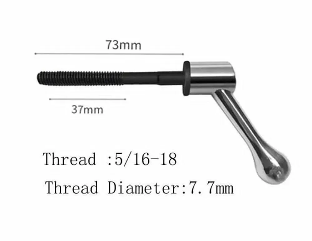 2PCS Milling Machine Table Lock Handle 5/16 Brass Sleeve Vertical Mill Tool For Bridgeport Part