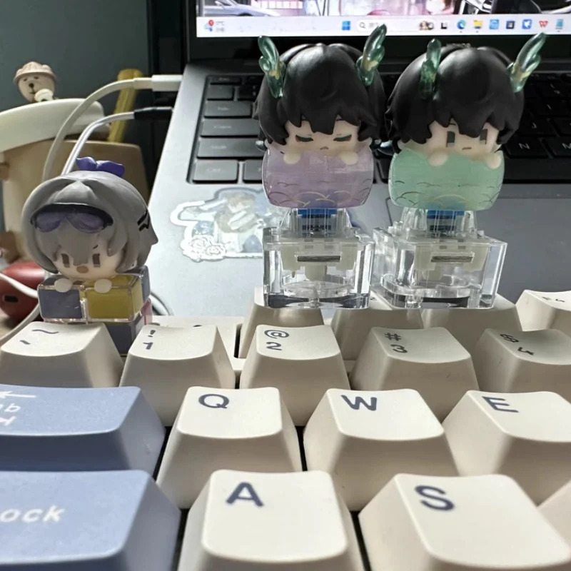 Blind Box Mihoyo Crash: Starry Sky Railway Fingertip Keycap Series First Popular Trend Mysterious Box Mechanical Keyboard Keys