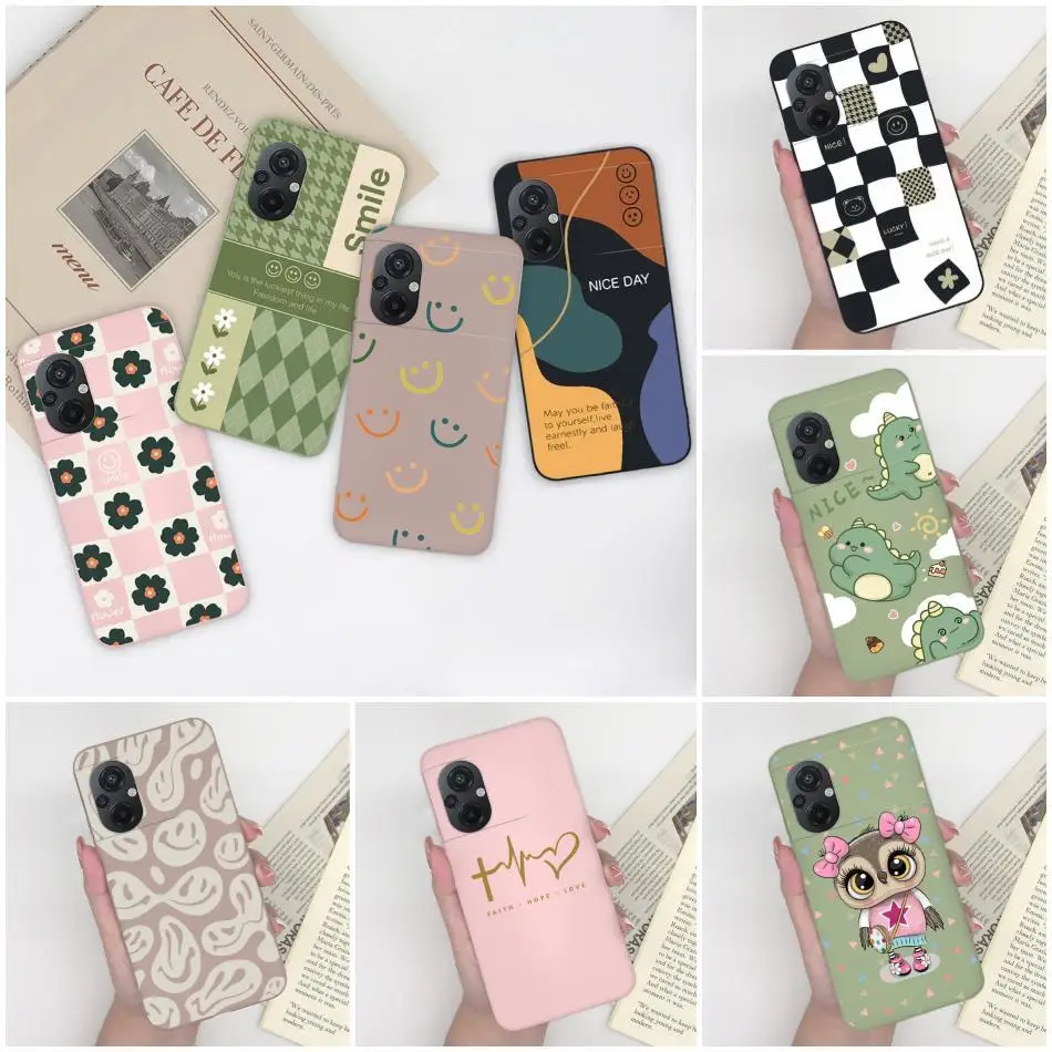 For Xiaomi Poco M5 Shockproof Case Smiling Face Cartoon Silicone Soft Shell For Xiaomi PocoM5 New Design Ultrathin Colorful Capa