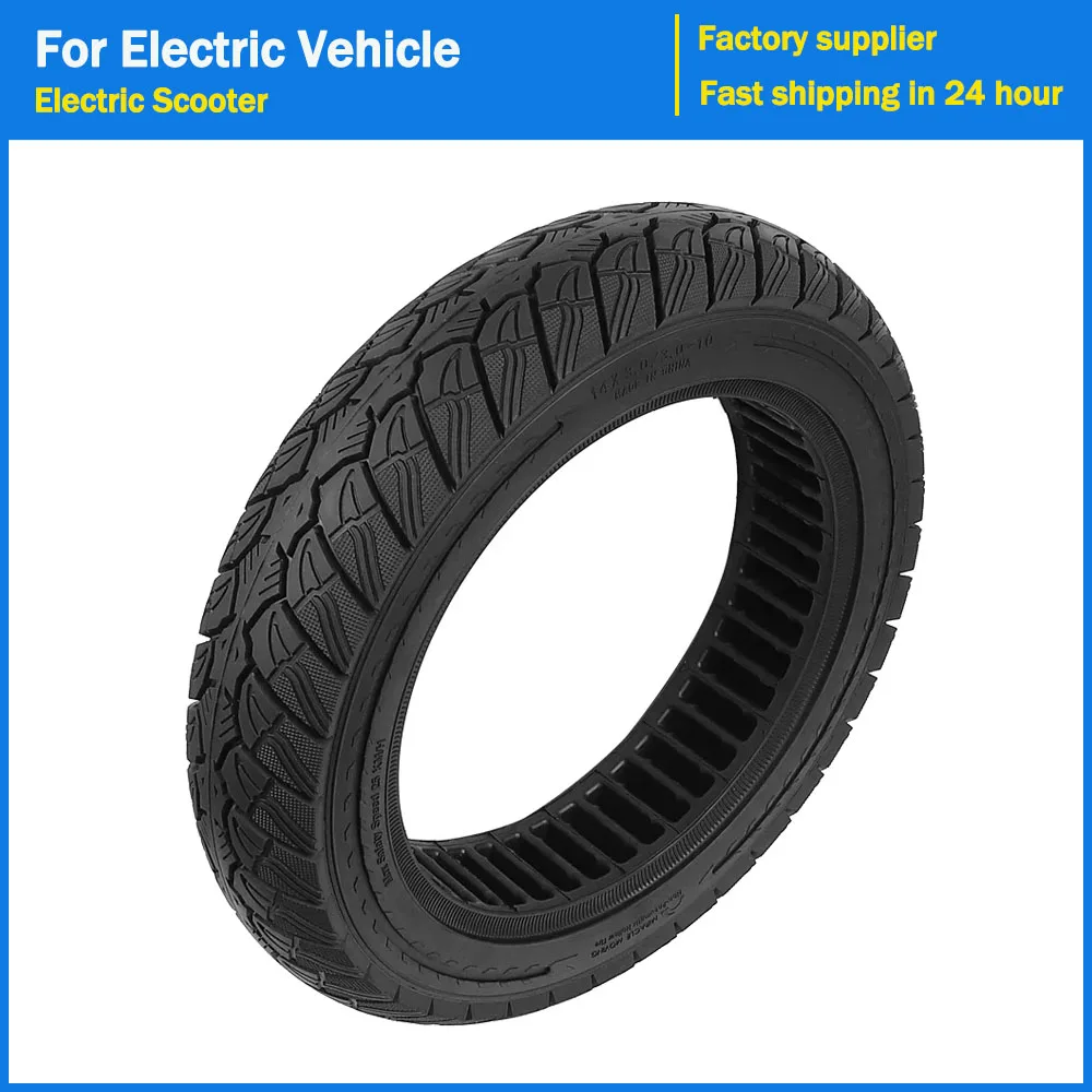 

14 Inch 14x3.0/3.0-10 Solid Tire for Electric Vehicle Non-Inflatable Tubeless Puncture-Proof Tyre Replacement Accessories Parts