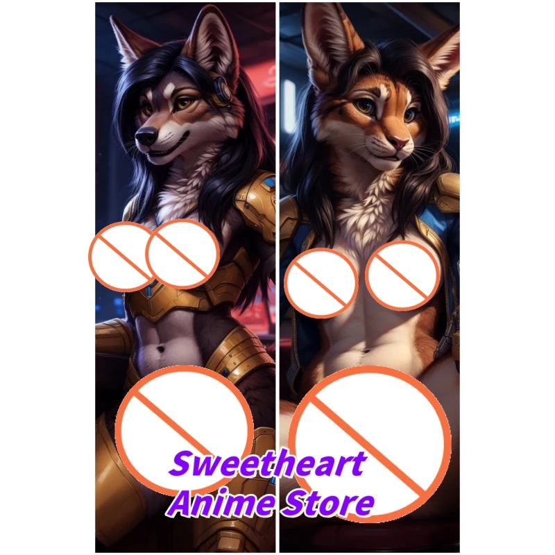 

Dakimakura Anime Pillow Case Sexy Scifi Furry Girls Double-sided Print Of Life-size Body Pillowcase Gifts