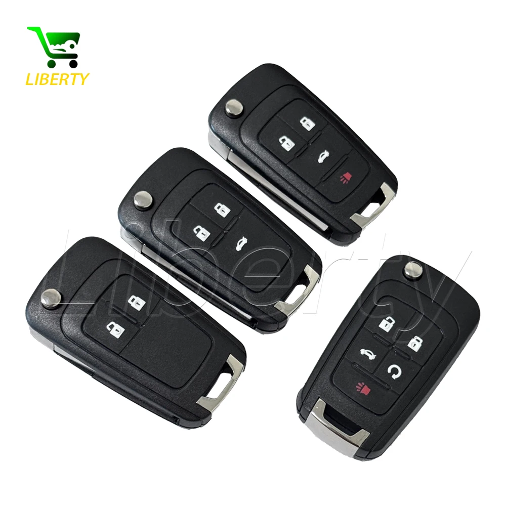 

Liberty 2/3/4/5 Button Flip Folding Remote Car Key Shell Cover For Chevrolet Cruze Epica Lova Camaro Impala Opel GMC HU100 Blade