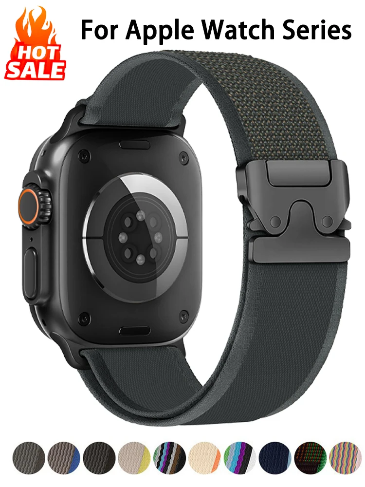 

Trail Loop Strap For Apple Watch Ultra 3 2 Band 49mm 44mm 40mm 46mm 45mm 41mm 42mm Parachute Bracelet iWatch Series 10 9 8 7 SE
