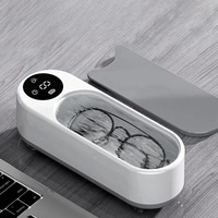 High-Frequency Ultrasonic Glasses Cleaner Machine - Wireless Control, Multi-Purpose Cleaning for Eyewear and Accessories