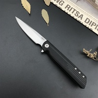 Pocket CRK 3801 3802 LCK Matthew Flipper Folding Knife 8Cr13Mov Blade G10 Handles with Clip Outdoor Camping EDC Tools