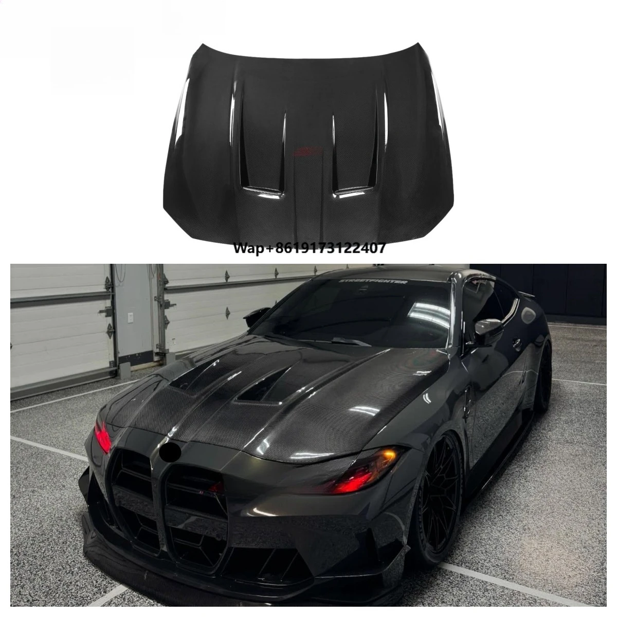 

AN Style Dry Carbon Fiber Engine Hood Cover for G80 M3 G82 G83 M4 2021+ Carbon Engine Bonnet Perfect Installation Body Kit