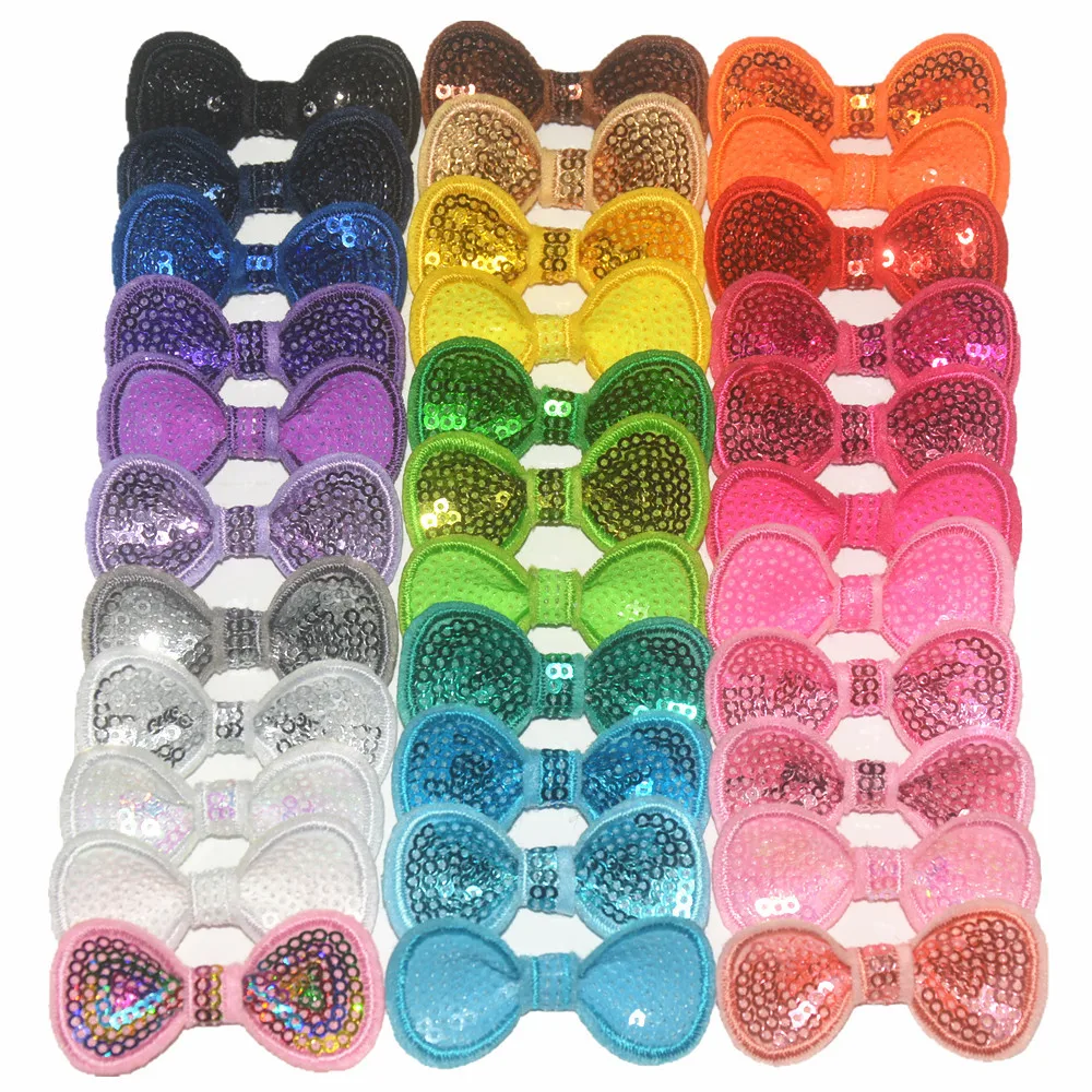 

5.5cm Bow Tie Bead Piece Bow Diy Headwear Clothing Accessories 33 Colors Spot Wholesale 600pcs