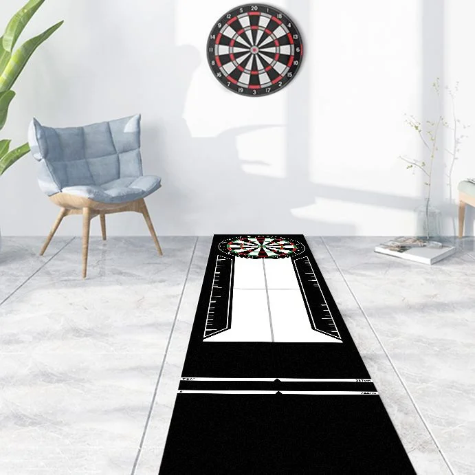 VIKAMA Competition Dart Mat With Scoring Scale And Throw Lines Non Slip Thick Long Floor Protection Carpet Professional Indoor