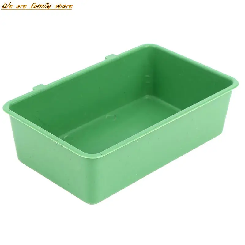 Bañera de plástico para pájaros, cuenco de comida para jaula, comederos para pájaros pequeños, juguetes para loros, 1 unidad