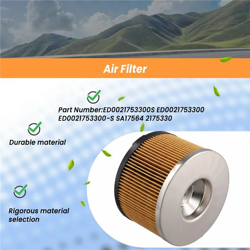 Limited Time Offer Air Filter ED0021753300S For BOMAG BW 65 KOHLER SDMO TRASH 3 C5 SA17564 2175330 ED0021753300-S